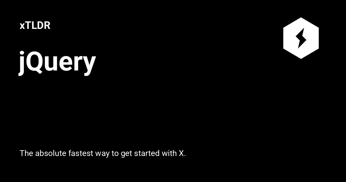 Jquery xtldr