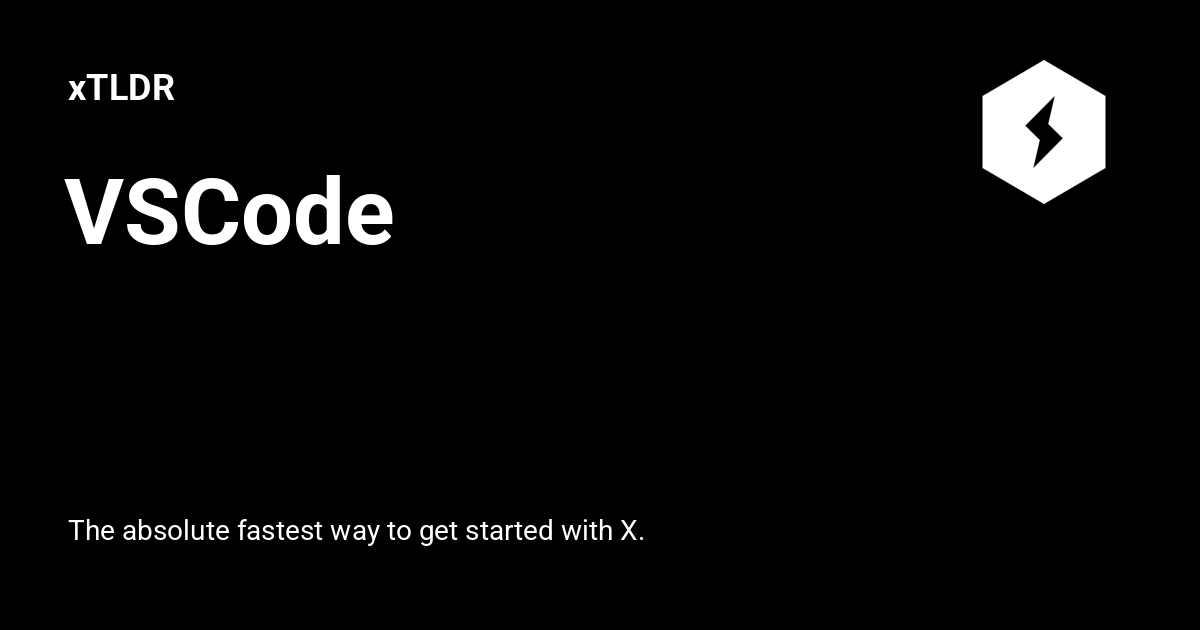 Vscode xtldr